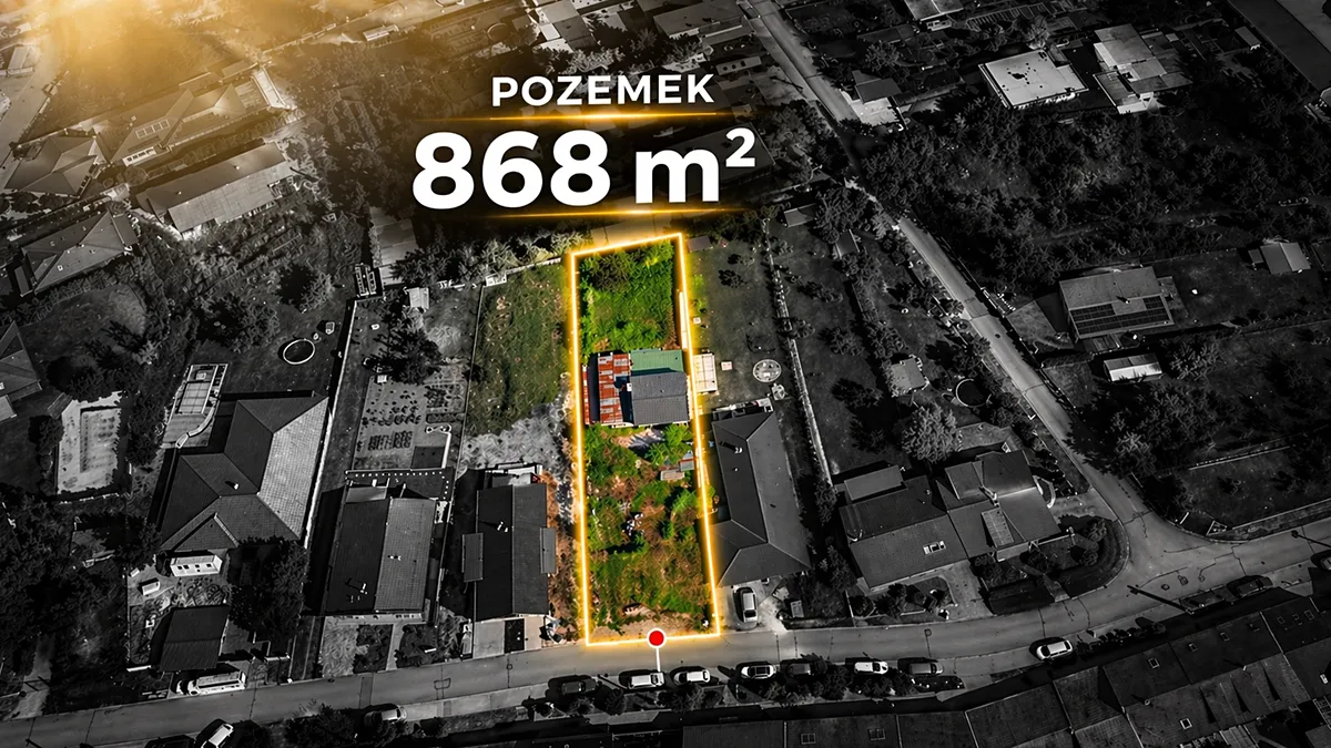 Prodej stavebního pozemku 868 m²